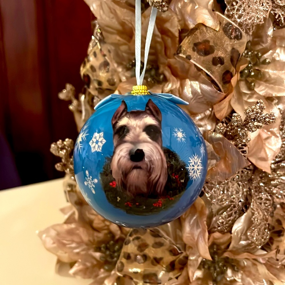 Schnauzer Christmas Ornament